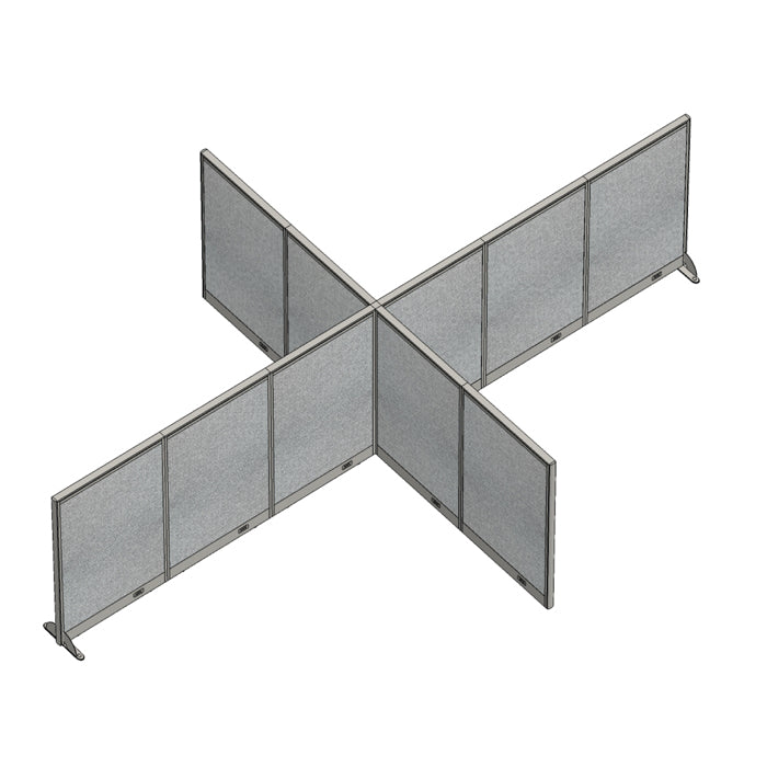 GOF Office X-Shaped Partition 120D x 180Wx 48H - Kainosbuy.com