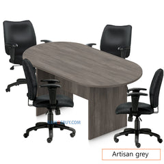 6ft. Racetrack Conference Table with<br> 4 Chairs (G11612B) - Kainosbuy.com