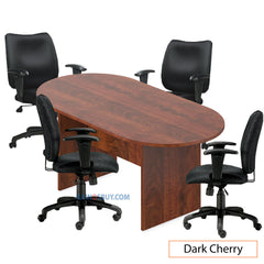 6ft. Racetrack Conference Table with<br> 4 Chairs (G11612B) - Kainosbuy.com