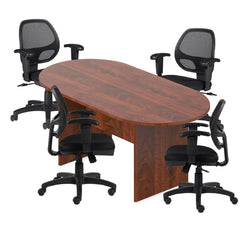 6ft, 8ft, 10ft Racetrack Conference Table and Chair (G11647B) Set