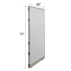 GOF Single Full Fabric Office Partition<br>30w x 72h - Kainosbuy.com