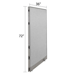 GOF Single Full Fabric Office Partition<br>36w x 72h - Kainosbuy.com