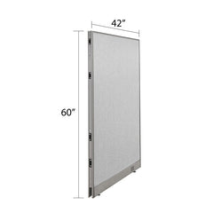 GOF Single Full Fabric Office Partition<br>42w x 60h - Kainosbuy.com