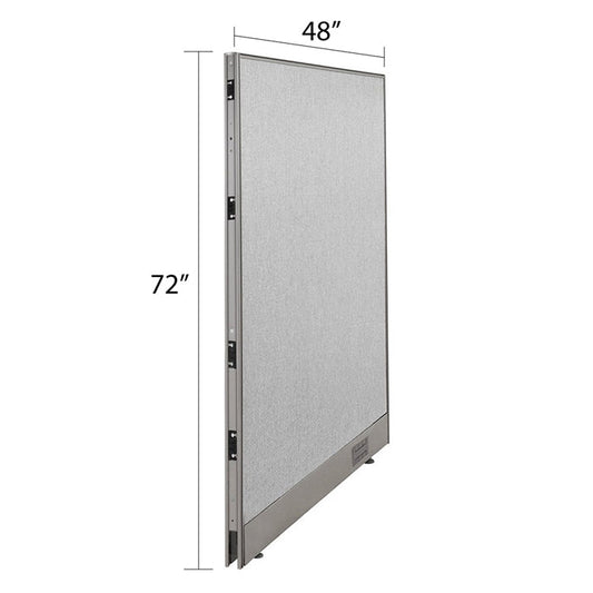 GOF Single Full Fabric Office Partition<br>48w x 72h - Kainosbuy.com