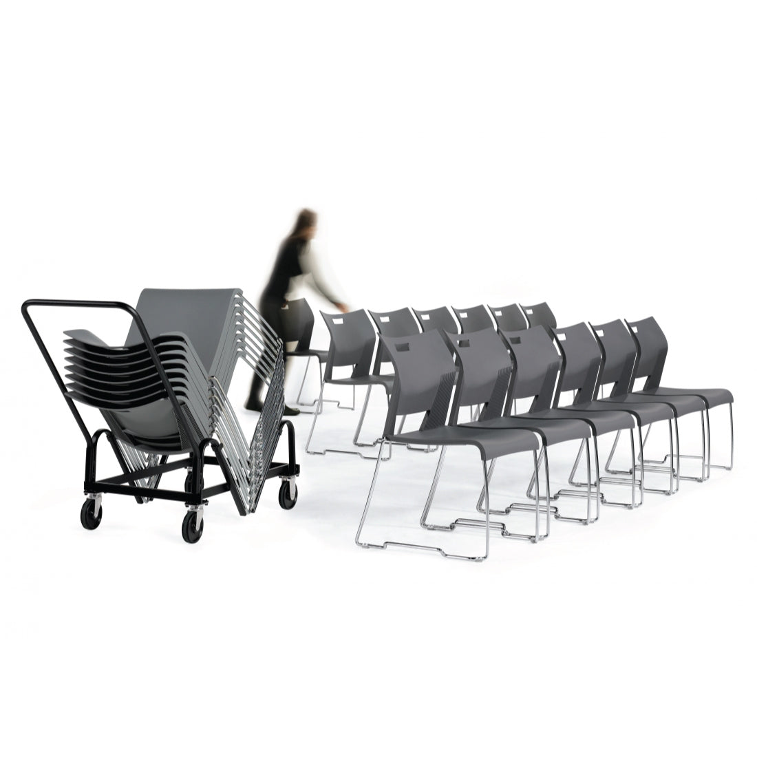 Duet Armless Stacking Chair - Kainosbuy.com