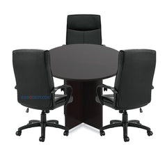 42" Round Table/Cross Base  with 3 Chairs (G11782B) - Kainosbuy.com