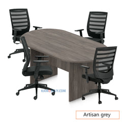 6ft. Racetrack Conference Table with<br>4 Chairs (G11920B) - Kainosbuy.com