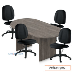 6ft. Racetrack Conference Table with<br>4 Chairs (G11650B) - Kainosbuy.com