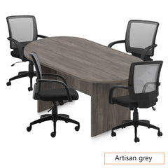6ft. Racetrack Conference Table with <br>4 Chairs(G10900B) - Kainosbuy.com