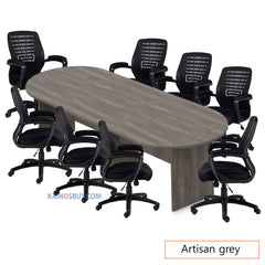 10ft. Racetrack Conference Table with <br>8 Chairs (G11750B) - Kainosbuy.com