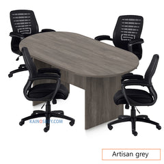 6ft. Racetrack Conference Table with<br>4 Chairs (G11750B) - Kainosbuy.com