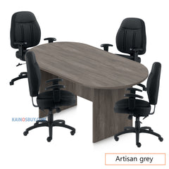 6ft. Racetrack Conference Table with<br>4 Chairs (G11651B) - Kainosbuy.com
