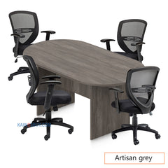 6ft. Racetrack Conference Table with<br>4 Chairs (G11320B) - Kainosbuy.com