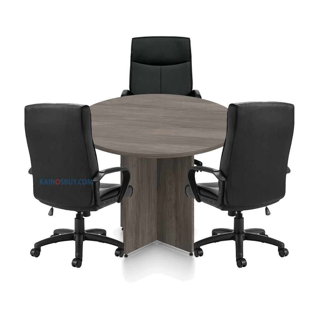42" Round Table/Cross Base  with 3 Chairs (G11782B) - Kainosbuy.com