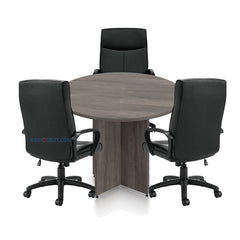 42" Round Table/Cross Base  with 3 Chairs (G11782B) - Kainosbuy.com