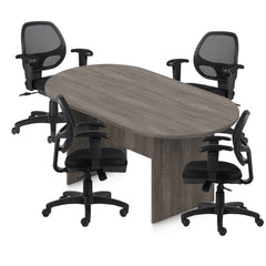 6ft, 8ft, 10ft Racetrack Conference Table and Chair (G11647B) Set