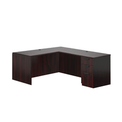 L66C - 5.5' x 5.5' L-Shape Workstation (Credenza Shell with B/B/F Pedestal)