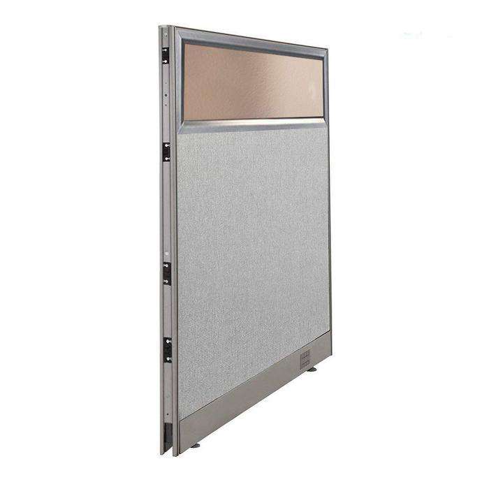 GOF Partial Glass Panel Office Partition<br>36w x 48h - Kainosbuy.com