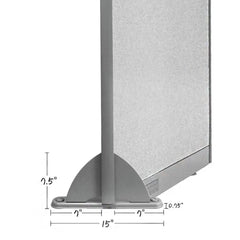 Office Partition Safety Leg for Full Fabric Panel - Kainosbuy.com