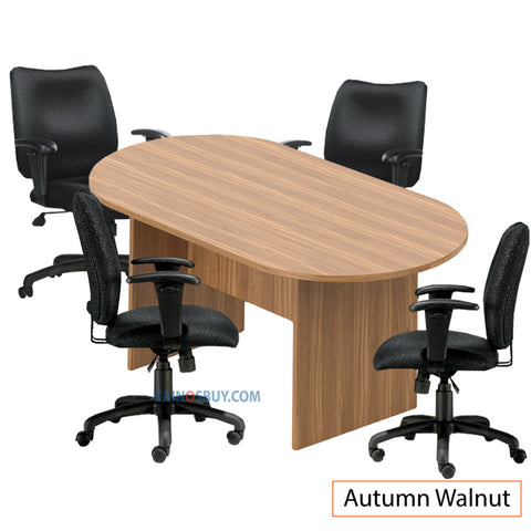 6ft. Racetrack Conference Table with<br> 4 Chairs (G11612B) - Kainosbuy.com