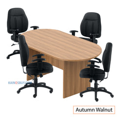 6ft. Racetrack Conference Table with<br>4 Chairs (G11651B) - Kainosbuy.com