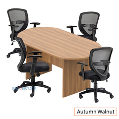 6ft. Racetrack Conference Table with<br>4 Chairs (G11320B) - Kainosbuy.com