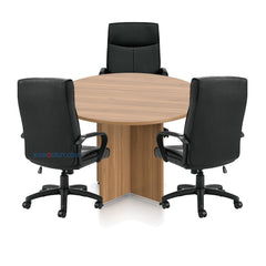 42" Round Table/Cross Base  with 3 Chairs (G11782B) - Kainosbuy.com